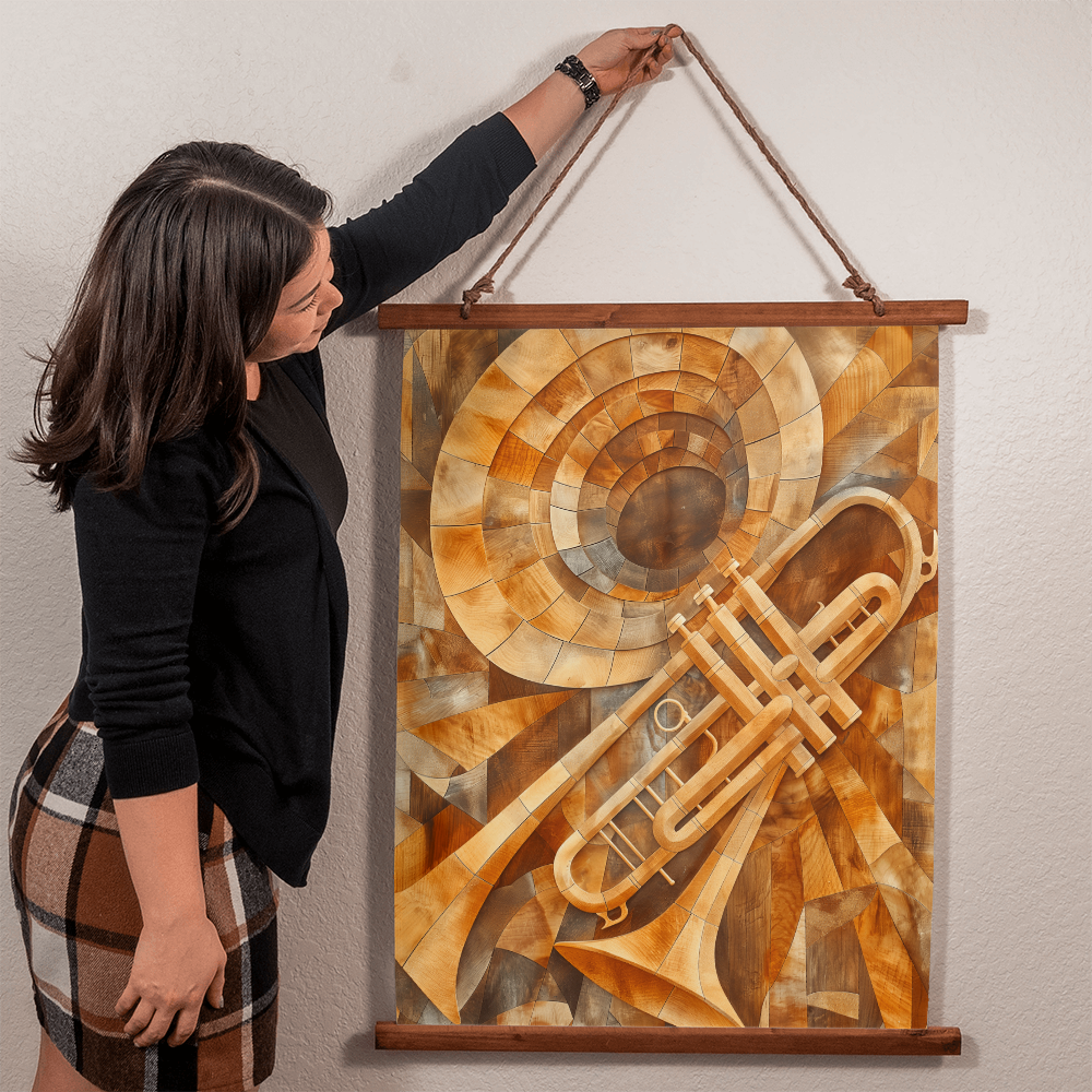 🎺 Jazz Trumpet Wall Tapestry – Design No. 3