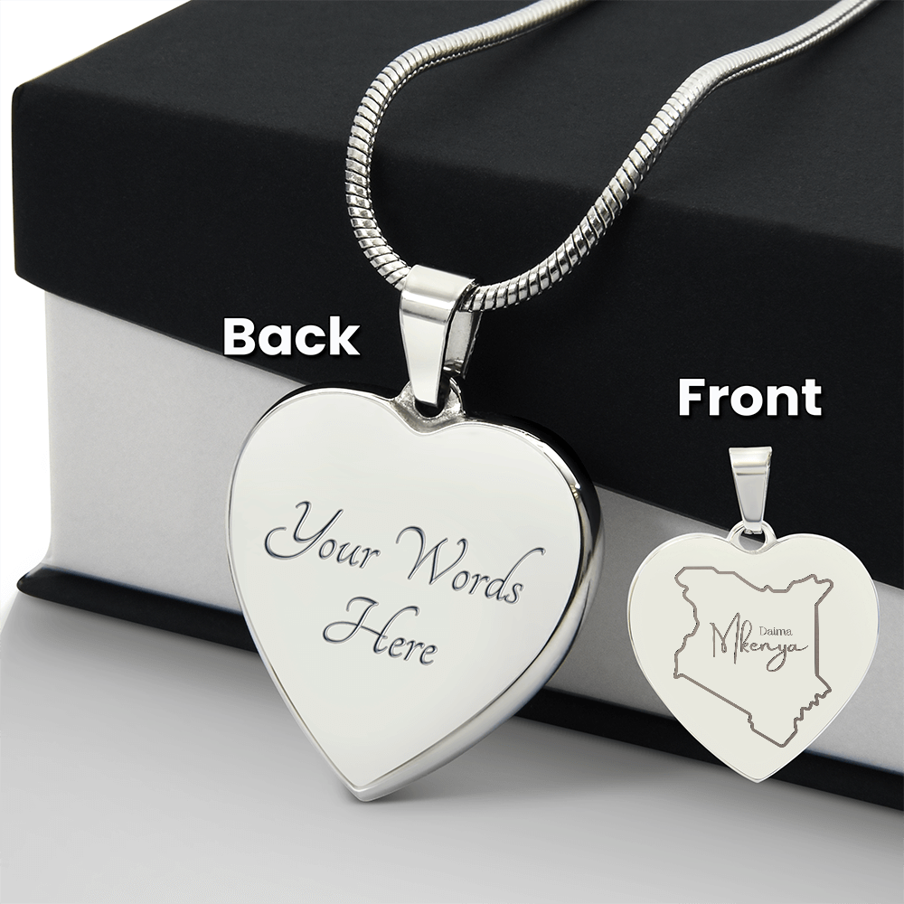 Daima Mkenya Necklace - Map Edition