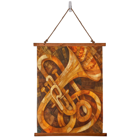 🎺 Jazz Trumpet Wall Tapestry – Design No. 2