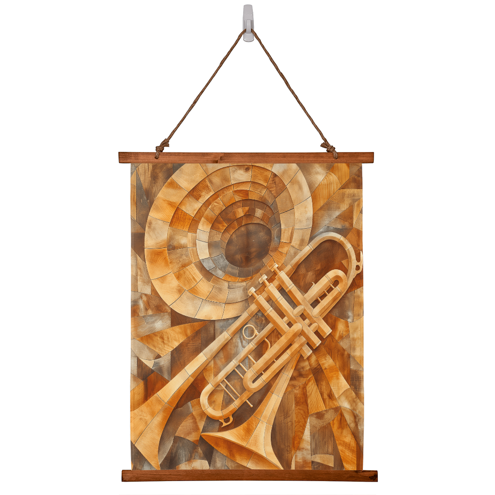 🎺 Jazz Trumpet Wall Tapestry – Design No. 3