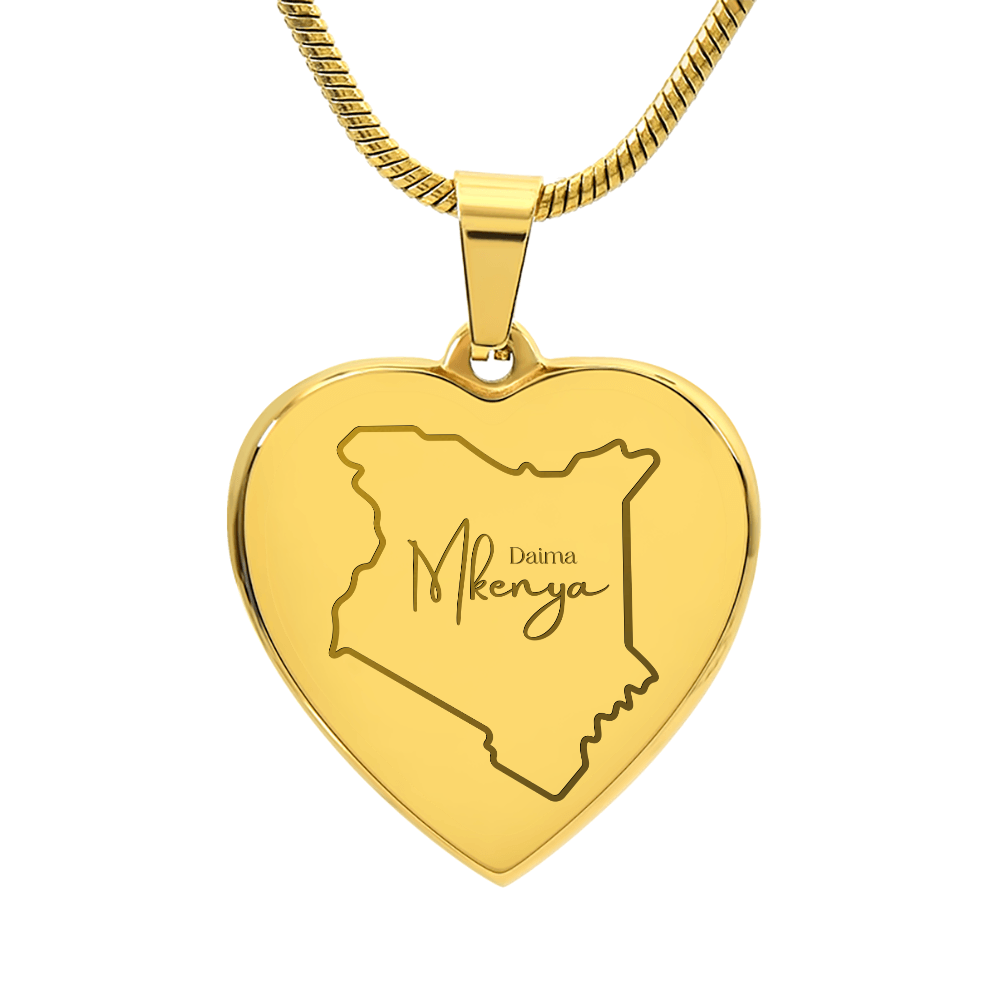 Daima Mkenya Necklace - Map Edition
