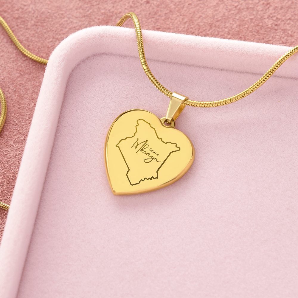 Daima Mkenya Necklace - Map Edition