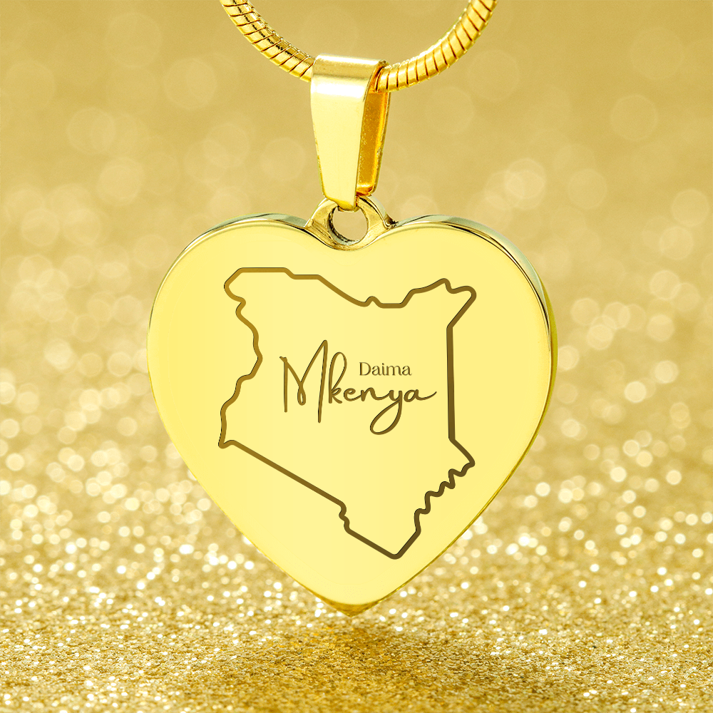 Daima Mkenya Necklace - Map Edition